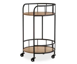 Rolling 2-Tier Side Table -Best Furniture Store 810539921 4