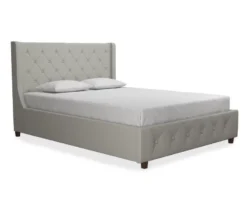 CosmoLiving Mercer Wingback Linen Bed -Best Furniture Store 810540991 3