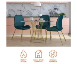 CosmoLiving Astor Velvet Dining Chair -Best Furniture Store 810540999 5