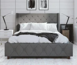 CosmoLiving Mercer Wingback Linen Bed -Best Furniture Store 810541029 2