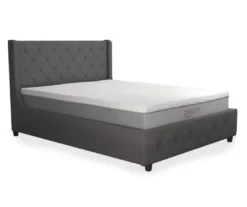 CosmoLiving Mercer Wingback Linen Bed -Best Furniture Store 810541029 3