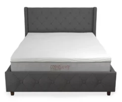 CosmoLiving Mercer Wingback Linen Bed -Best Furniture Store 810541029 4