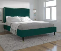 CosmoLiving Audrey Velvet King Bed -Best Furniture Store 810541049 1