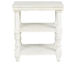Dannerville Antique White 3-Tier Accent Table With USB Charging -Best Furniture Store 810542271 4