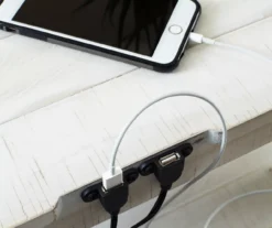 Dannerville Antique White 3-Tier Accent Table With USB Charging -Best Furniture Store 810542271 5