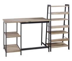 Soho 2-Piece Home Office Desk & Bookshelf Set 8 Soho 2-Piece Home Office Desk & Bookshelf Set -Best Furniture Store 810542285 2