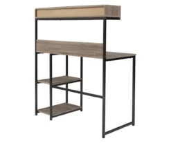 Daylicrew 2-Shelf Home Office Desk & Hutch -Best Furniture Store 810542286 2