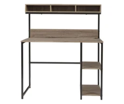 Daylicrew 2-Shelf Home Office Desk & Hutch -Best Furniture Store 810542286 5