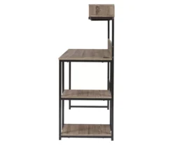 Daylicrew 2-Shelf Home Office Desk & Hutch -Best Furniture Store 810542286 6