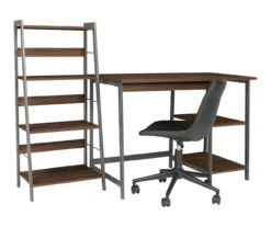 Soho 2-Piece Wooden Desk & Bookcase Set -Best Furniture Store 810542289 5