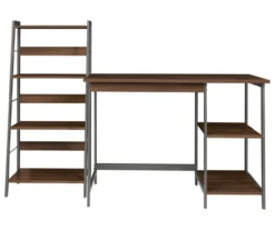 Soho 2-Piece Wooden Desk & Bookcase Set -Best Furniture Store 810542289 6