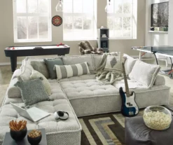 Bales Checkered Taupe Upholstered Accent Chair -Best Furniture Store 810542299 11