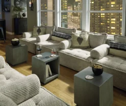 Bales Checkered Taupe Upholstered Accent Chair -Best Furniture Store 810542299 16