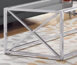 Monarch Glass & Metal Coffee Table -Best Furniture Store 810542388 3