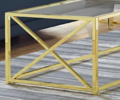 Monarch Glass & Metal Coffee Table -Best Furniture Store 810542401 3
