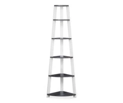 Monarch 5-Shelf Etagere Corner Bookcase 22 Monarch 5-Shelf Etagere Corner Bookcase -Best Furniture Store 810542443 2
