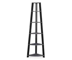 Monarch 5-Shelf Etagere Corner Bookcase 23 Monarch 5-Shelf Etagere Corner Bookcase -Best Furniture Store 810542444 2