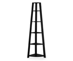 Monarch 5-Shelf Etagere Corner Bookcase 27 Monarch 5-Shelf Etagere Corner Bookcase -Best Furniture Store 810542445 2
