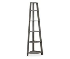 Monarch 5-Shelf Etagere Corner Bookcase 25 Monarch 5-Shelf Etagere Corner Bookcase -Best Furniture Store 810542447 2