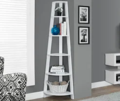 Monarch 5-Shelf Etagere Corner Bookcase 28 Monarch 5-Shelf Etagere Corner Bookcase -Best Furniture Store 810542448 1