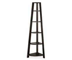 Monarch 5-Shelf Etagere Corner Bookcase 24 Monarch 5-Shelf Etagere Corner Bookcase -Best Furniture Store 810542449 2
