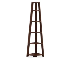 Monarch 5-Shelf Etagere Corner Bookcase 26 Monarch 5-Shelf Etagere Corner Bookcase -Best Furniture Store 810542450 2