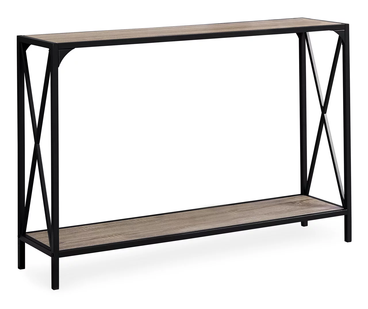 Monarch Metal X-Shaped Console Table 2 Monarch Metal X-Shaped Console Table - Image 2