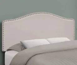 Monarch Linen Nailhead Trim Headboard 25 Monarch Linen Nailhead Trim Headboard -Best Furniture Store 810542514 1