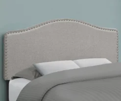 Monarch Linen Nailhead Trim Headboard 22 Monarch Linen Nailhead Trim Headboard -Best Furniture Store 810542515 1