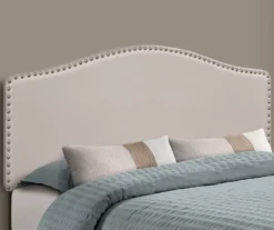 Monarch Linen Nailhead Trim Headboard 24 Monarch Linen Nailhead Trim Headboard -Best Furniture Store 810542518 1