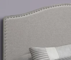 Monarch Linen Nailhead Trim Headboard 30 Monarch Linen Nailhead Trim Headboard -Best Furniture Store 810542519 3