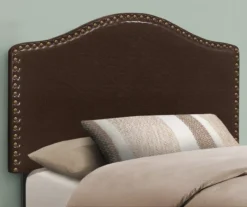 Monarch Faux Leather Button Tufted Headboard -Best Furniture Store 810542525 1