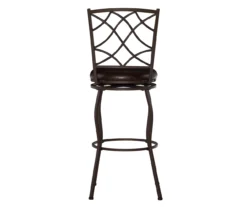 Pike Brown 3-Piece Upholstered Adjustable Swivel Stool Set -Best Furniture Store 810543038 A2 4