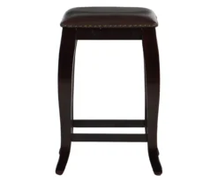 Dallas Wenge Brown Square Top Wood Nailhead Counter Stool 8 Dallas Wenge Brown Square Top Wood Nailhead Counter Stool -Best Furniture Store 810543041 A0 2