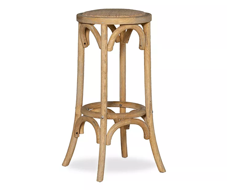 Franklin 30" Backless Woven Ratten Bar Stool 2 Franklin 30" Backless Woven Ratten Bar Stool - Image 2