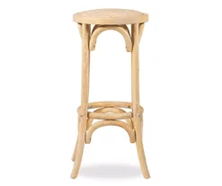 Franklin 30" Backless Woven Ratten Bar Stool 13 Franklin 30" Backless Woven Ratten Bar Stool -Best Furniture Store 810543045 3