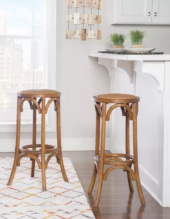 Franklin 30" Backless Woven Ratten Bar Stool 9 Franklin 30" Backless Woven Ratten Bar Stool -Best Furniture Store 810543046 2
