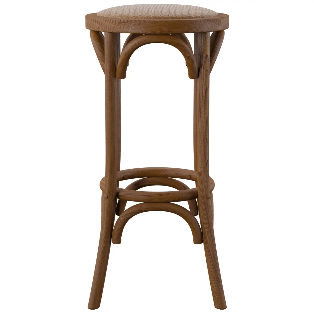 Franklin 30" Backless Woven Ratten Bar Stool 5 Franklin 30" Backless Woven Ratten Bar Stool - Image 5