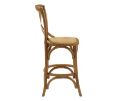 Everlie Gray Wash Curved Wood Padded Counter Stool 16 Everlie Gray Wash Curved Wood Padded Counter Stool -Best Furniture Store 810543093 A1 3
