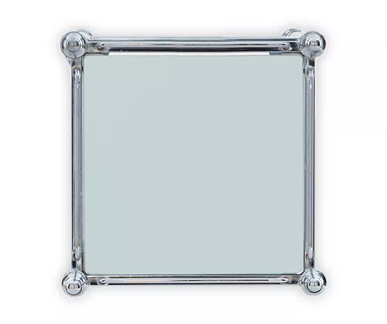 Hawkins Chrome & Glass 3-Shelf Rolling Cart 4 Hawkins Chrome & Glass 3-Shelf Rolling Cart - Image 4