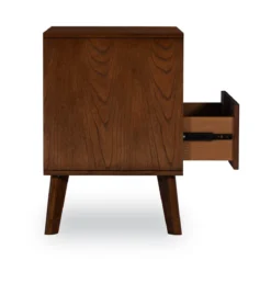 Shay Walnut 1-Drawer Wood Nightstand -Best Furniture Store 810543117 3