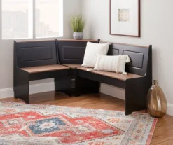 Atrium Black & Pecan 3-Piece Wooden Breakfast Nook Set 19 Atrium Black & Pecan 3-Piece Wooden Breakfast Nook Set -Best Furniture Store 810543121 B0 3