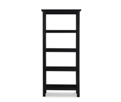 Richland Black 4-Shelf Bookcase 7 Richland Black 4-Shelf Bookcase -Best Furniture Store 810543156 3