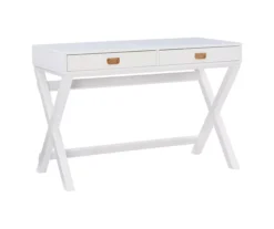 Cami White X-Base Campaign Writing Desk -Best Furniture Store 810543179 5