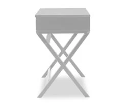 Kari White Lift-Top Campaign Desk -Best Furniture Store 810543181 4