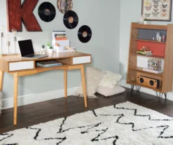 Nate Ash & White 2-Drawer Writing Desk -Best Furniture Store 810543187 A0 9