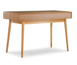 Nate Ash & White 2-Drawer Writing Desk -Best Furniture Store 810543187 A2 3