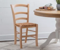 Bordeaux Natural Handwoven Ladder Back Side Chairs, 2-Pack -Best Furniture Store 810543191 A0 7