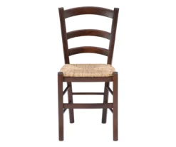 Bordeaux Walnut Handwoven Ladder Back Side Chairs, 2-Pack -Best Furniture Store 810543200 A0 3