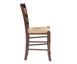 Bordeaux Walnut Handwoven Ladder Back Side Chairs, 2-Pack -Best Furniture Store 810543200 A1